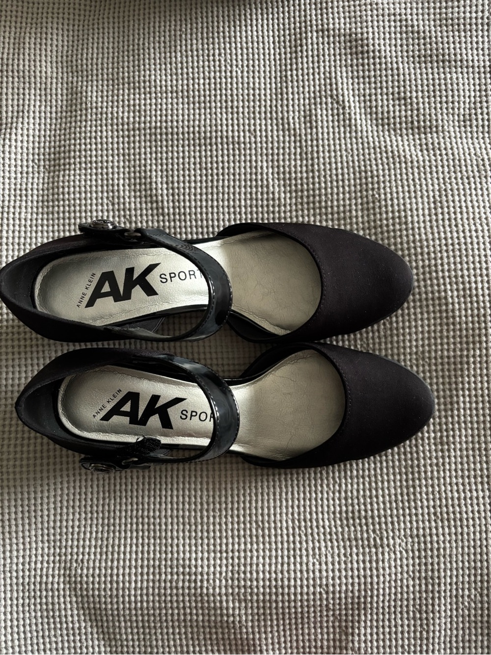 Anne Klein Sport Mary Jane Wedge Pumps Black, 7 1/2 NWOT
